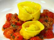 Тортеллини с королевским крабом