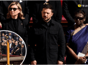 Володимир Зеленський та перша леді на похороні Папи Римського