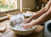 Белые носки очень легко отстирать и вернуть им свежесть
