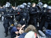В Гамбурге полиция задержала более 400 человек во время акции протеста