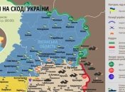 Карта АТО: Боевики палят из тяжелого оружия на всех основных направлениях