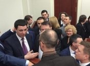 "Самопомич" заблокировала президиум в Киевсовете
