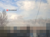 Дым во Львове после обстрела