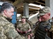 Президент проинспектировал линию опорных пунктов на передовой