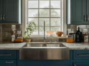 Раковина из нержавейки требует правильного ухода (изображение создано с помощью ИИ)