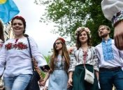 В Киеве прошел Мегамарш вышиванок