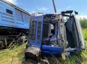 На Закарпатье пассажирский поезд снес грузовик, есть пострадавшие (фото)