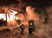 На Харьковщине произошел масштабный пожар на предприятии