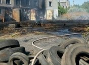 Под Николаевом масштабный пожар на свалке шин