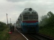 На Закарпатье горел пригородный дизель поезд