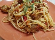 Необычный плов из макарон