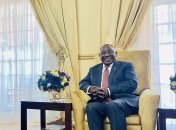 Один из инициаторов африканского "мирного плана" - президент ЮАР Сирил Рамафоса