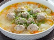 Суп с фрикадельками из куриного фарша