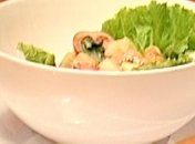 Салат с креветками