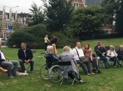 Годовщина трагедии MH17: возле посольства РФ в Нидерландах прошел протест