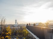 Вид во Львов из Мемориала Героев Небесной сотни