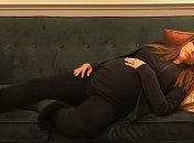 Беременная Ева Лонгория забавно станцевала в красивом платье (Видео) 