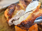 Курица запеченная с тыквой понравится всем