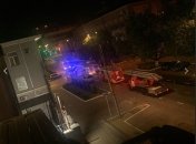 Пожарные машины после взрыва в Белгороде