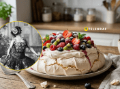Анна Павлова и десерт, названный в ее честь