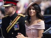 Меган Маркл и принц Гарри посетили парад в честь дня рождения Елизаветы II