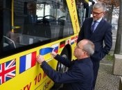 Берлинские автобусы "заговорили" на украинском 