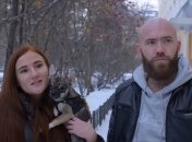 Пара с виновником переполоха.