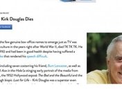 Издание People случайно похоронило отца Майкла Дугласа