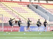 Тренировка сборной Украины