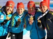 Сборная Украины - чемпион Европы по биатлону