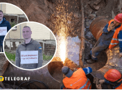 У Києві зробили картонного Кличка, аби привернути увагу до прориву водопроводу