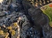 Кадр з відео "IHA" показує гігантський розлом