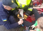 Рятувальники надали першу допомогу потерпілій дівчинці