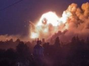 Момент взрыва в первые минуты после "прилета"