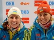 Сочи-2014. Украинские школьники подарили флаг Мира сестрам Семеренко