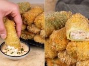 Хрумкі зовні і ніжні всередині голубці в паніруванні