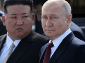 Ким Чен Ин и Владимир Путин (слева направо)