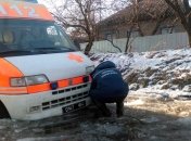 На Луганщине "скорая помощь" Нацгвардии застряла во льду