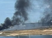 Атака дронів по крейсеру-вбивці