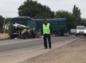 В Николаевской области столкнулись три грузовика: погиб человек