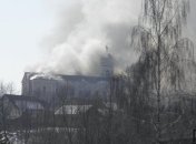 Во Львовской области горело историческое здание коллегиума иезуитов