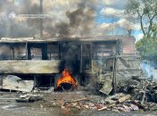 Последствия атаки российского беспилотника