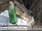 В Одессе на остановке "забыли" бутылку с опасным веществом