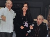 Фидель Кастро встретил президента Аргентины в спортивном костюме 