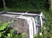 На Ровенщине опрокинулся польский автобус с украинцами, 16 человек в больнице (фото)