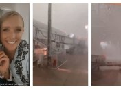 "Львов встречает грозой": Осадчая и Горбунов попали в непогоду в самолете (видео)