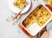 Сытная запеканка с яйцом