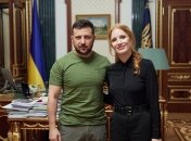 Джессика Честейн встретилась с Владимиром Зеленским