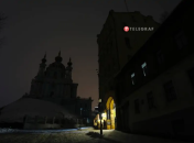 Киев во время блекаута прошлого года