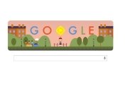 Google посвятил сегодняшний doodle Андре-Жаку Гарнерену